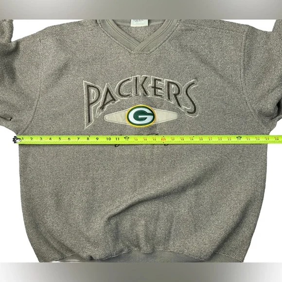 Vintage Green Bay Packers Size L Sweatshirt Men’s Lee Sport Brown Embroidered - Picture 8 of 12